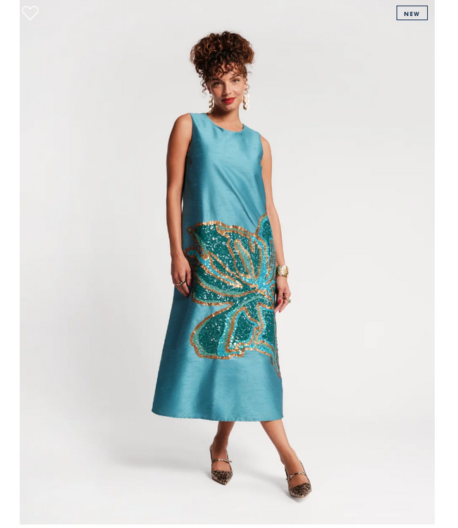Frances Valentine Alice Midi Dress Fringed Tulip - #426AA115933