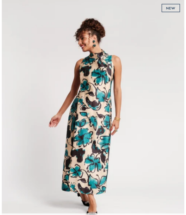 Frances Valentine Carlyle Maxi Dress Abstract Meadow- #426AA115514