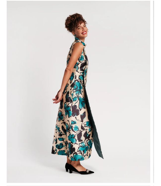 Frances Valentine Carlyle Maxi Dress Abstract Meadow- #426AA115514
