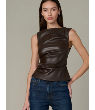 joes jeans Joes The Meg Vegan Leather Top #2048