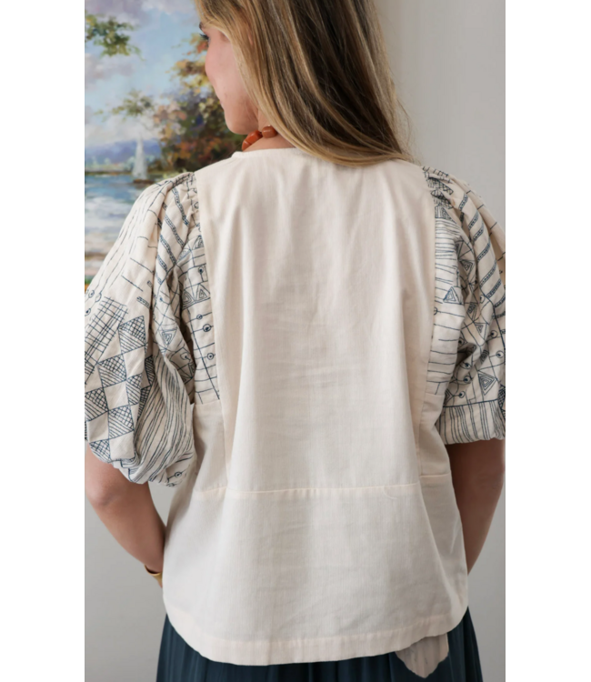 Ex Voto Nancy Blouse With Embroidery