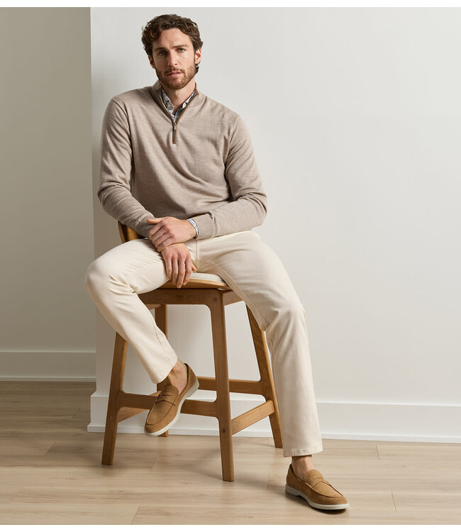 Peter Millar Autumn Crest Suede Trim 1/4 Zip