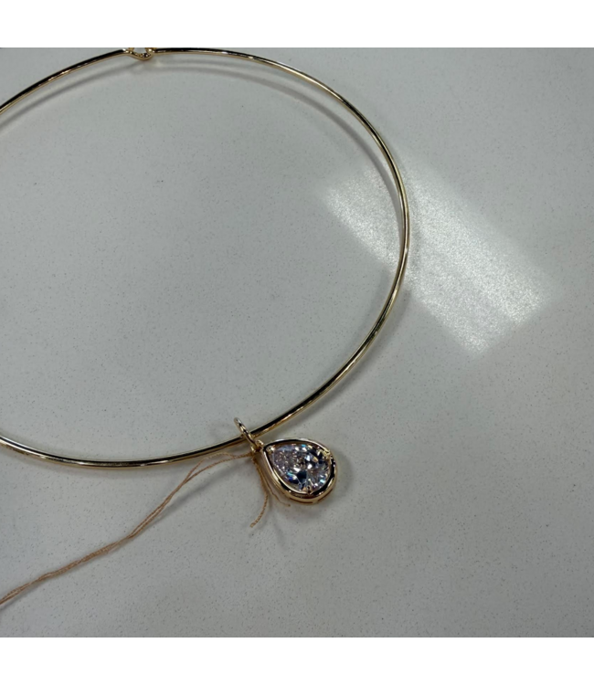 Christina V Bezel Set Charm