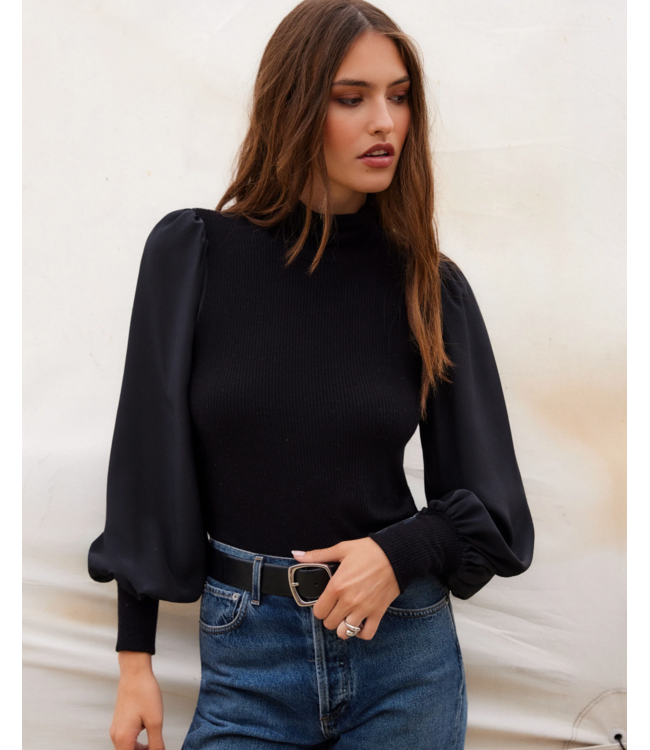 Fifteen Twenty Lisette Contrast Turtleneck #56008