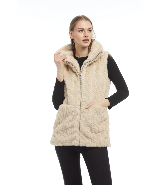 Patty Kim Ingrid Cable Vest #58