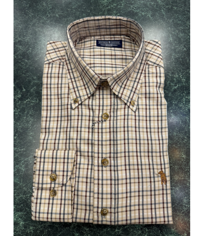 Broken Antler Check Button Down