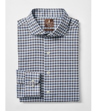 Top Shelf Cotton Button Down Shirt - Amalfi Gingham