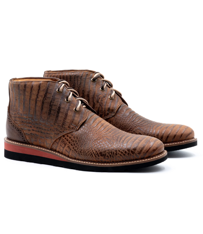 Blue Ridge Crocodile Grain Chukka Boots