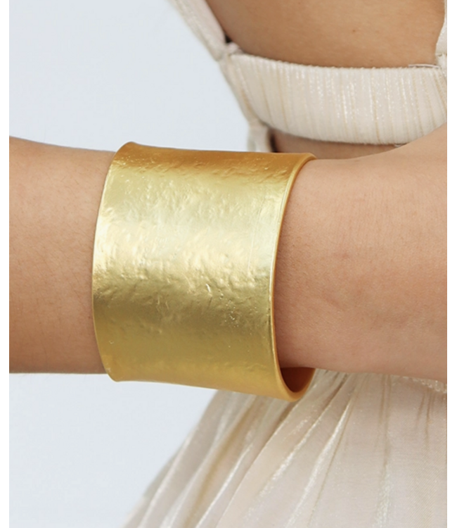 Karine Sultan Textured Cuff Bracelet