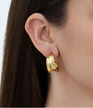 Karine Sultan Soft Curve Hoop Earrings