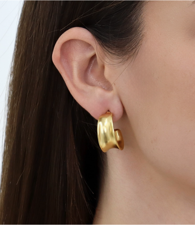 Karine Sultan Soft Curve Hoop Earrings