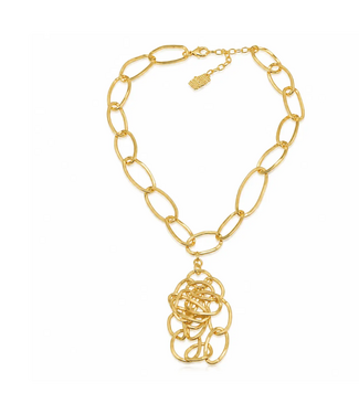 Karine Sultan Busy Pendant Necklace