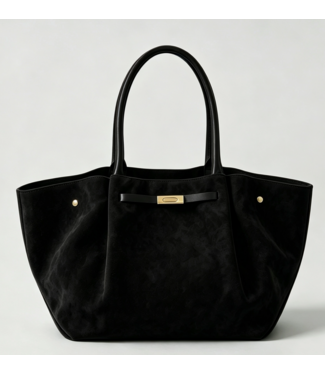 Nanabags Nanabags Genuine Suede Bag with Leather Details