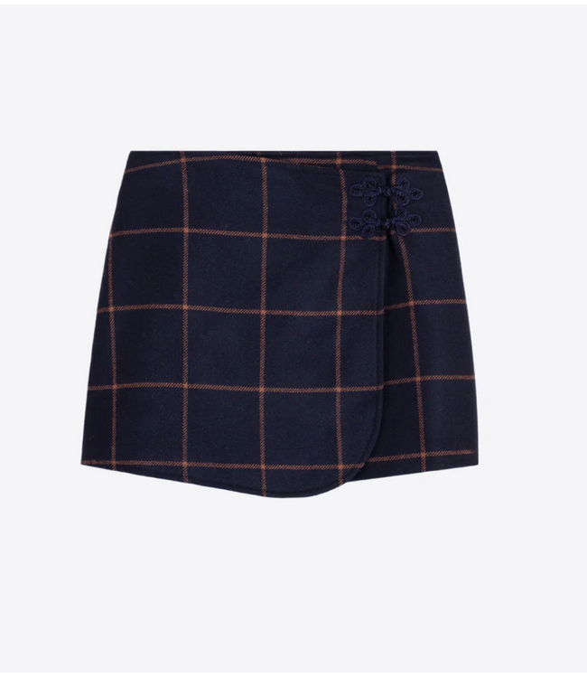 Vilagallo Windowpane Mini Skirt #34111
