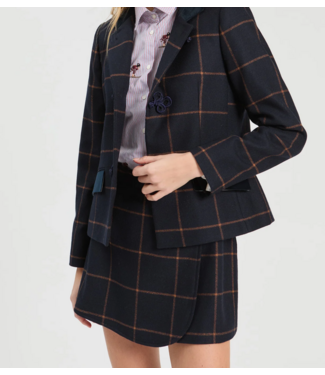 vilagallo Vilagallo Windowpane Jacket #34159