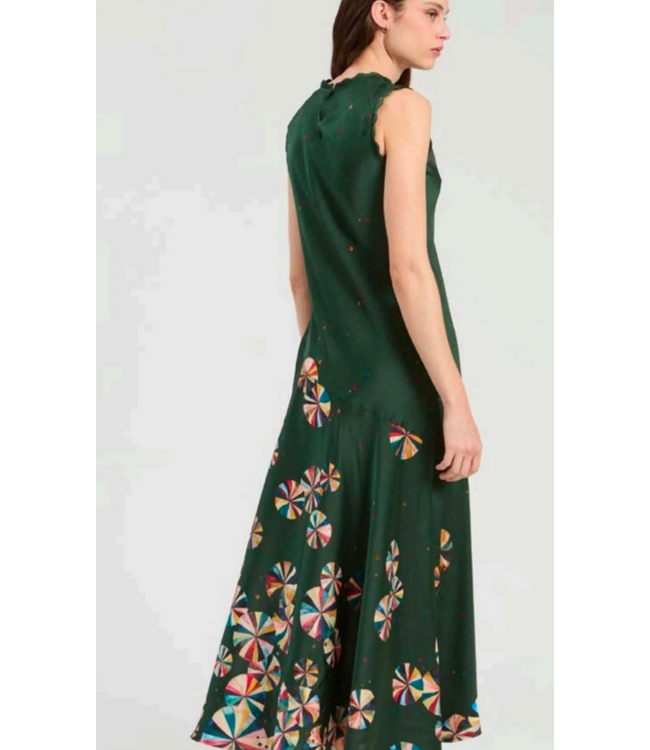 Vilagallo Long Geometric Circles Dress #34115