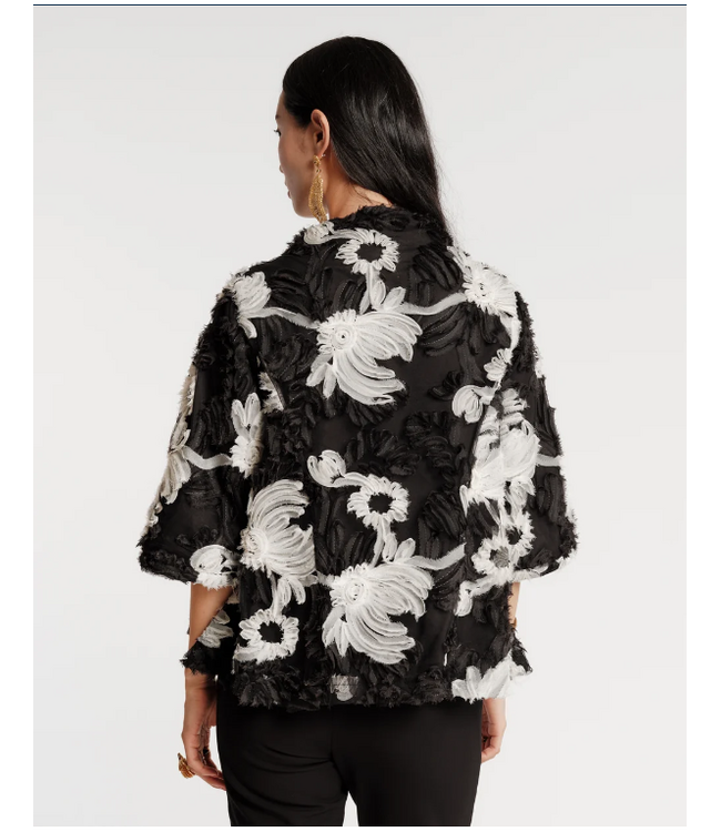 Short Swing Coat Whirling Daisy -#426AA112360