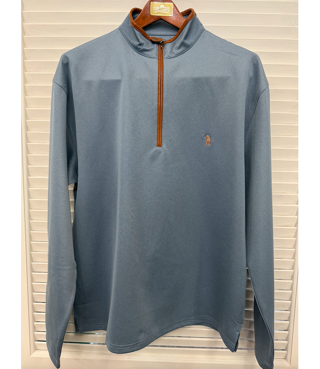 Leather Trimmed Performance 1/4 Zip