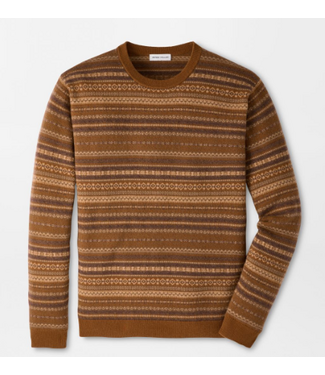 Peter Millar Saddle Fairisle Crewneck Sweater