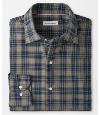 Peter Millar Dean Performance Flannel Sport Shirt