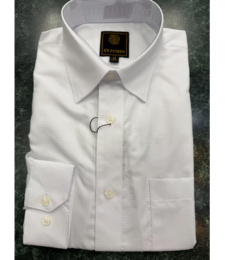 L/S Solid Textured Tonal Dress Shirt