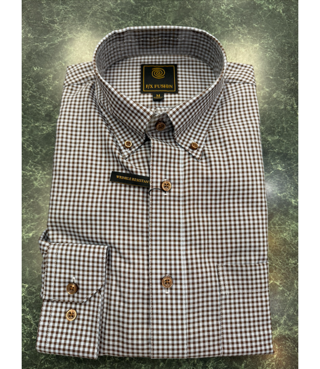 L/S Textured Mini Check Shirt