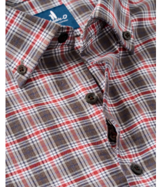 Performance Flannel Button Down Shirt - Lane Forest Pane