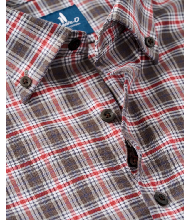 Performance Flannel Button Down Shirt - Lane Forest Pane