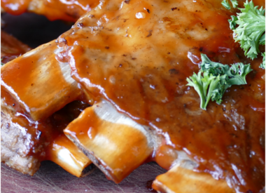 Honey-Ginger Balsamic Glazed BBQ Ribs