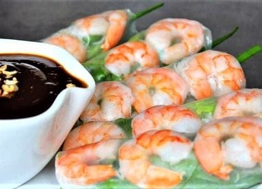 Vietnamese Fresh Shrimp Spring Rolls