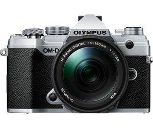 Olympus Om D E M5 Mark Iii Silver Body With M Zuiko Digital Ed 14 150mm F4 0 5 6 Ii Black Lens Kit Looking Glass Photo