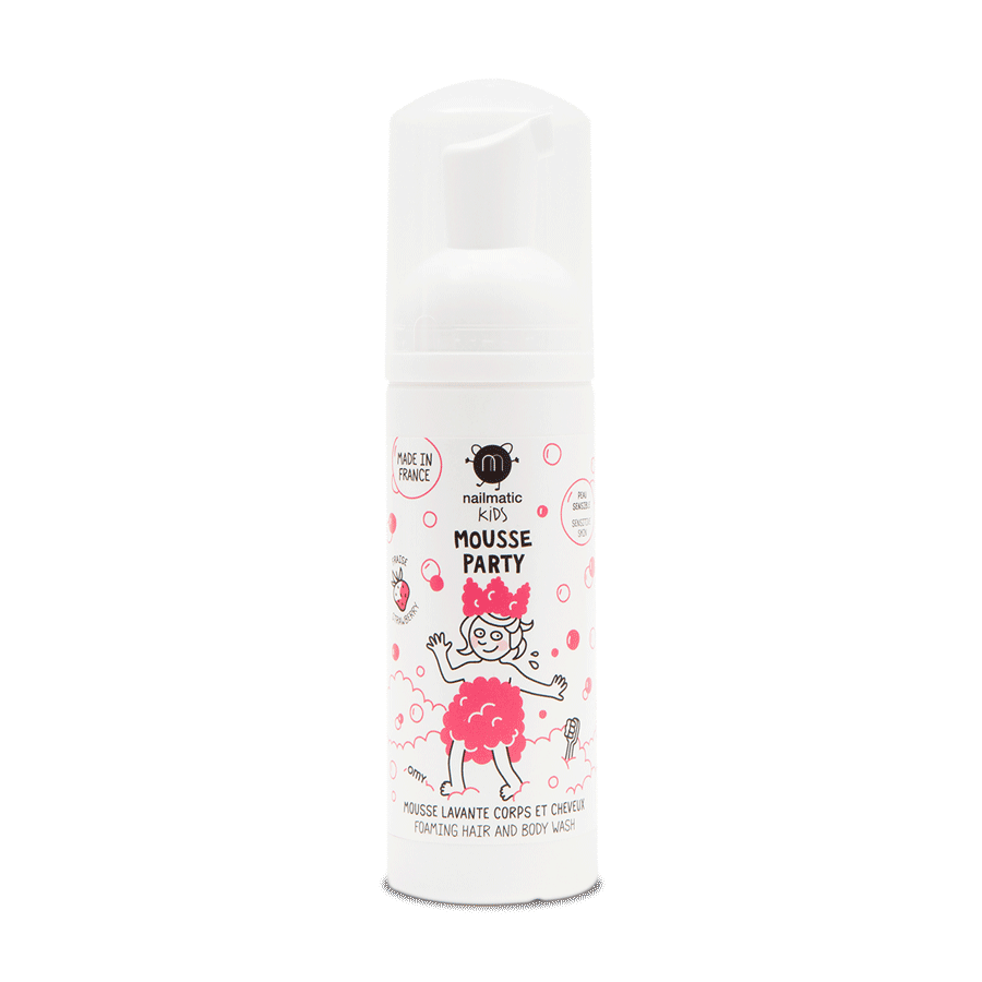 Nailmatic Kids Mousse Party Hair + Body Wash - Strawberry