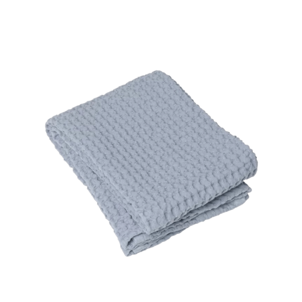 Blomus Caro Waffle Bath Towel Ashley Blue 70 x 140 cm