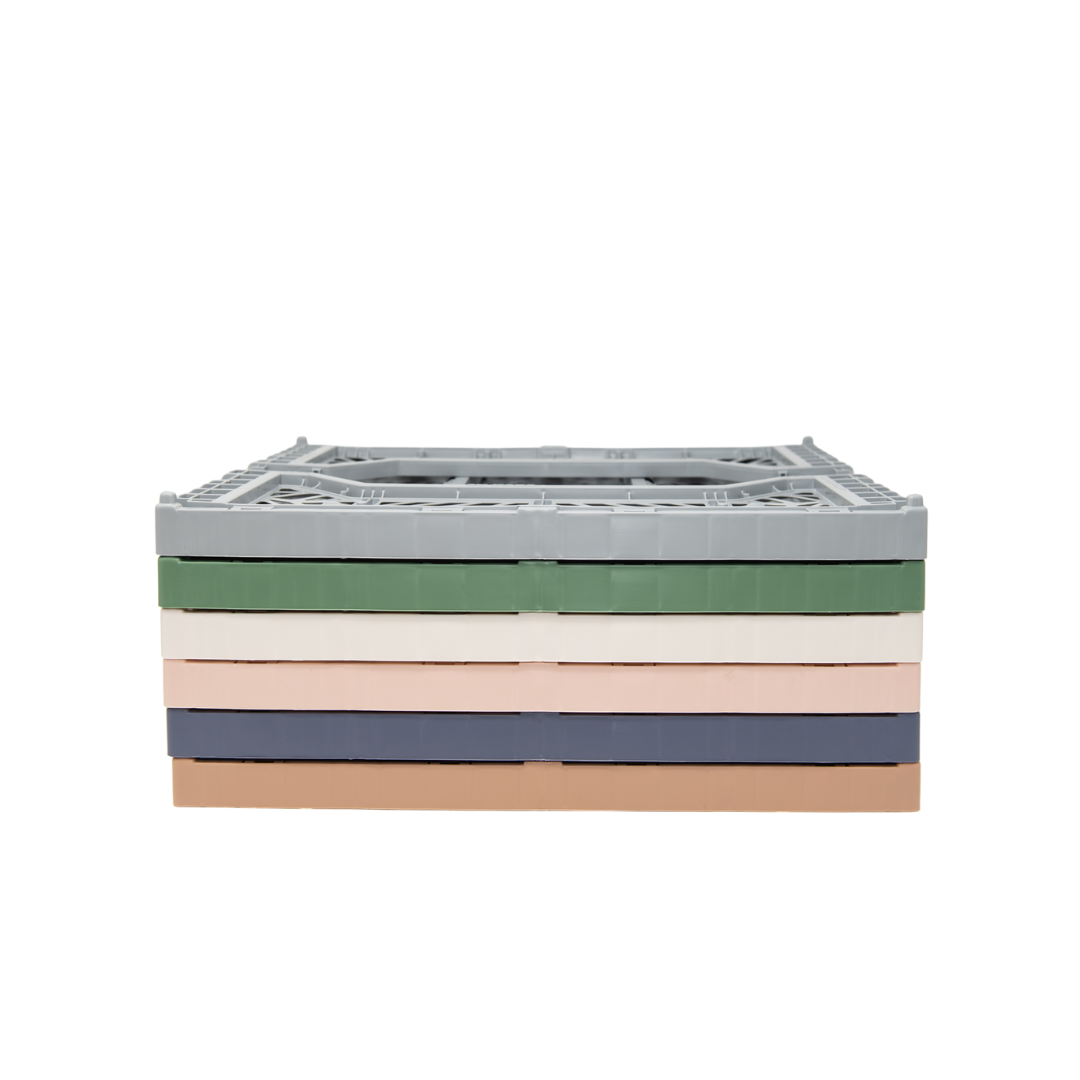 Aykasa Midi Folding Crate - Warm Beige