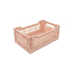 Aykasa Mini Folding Crate - Milk Tea (Pink)