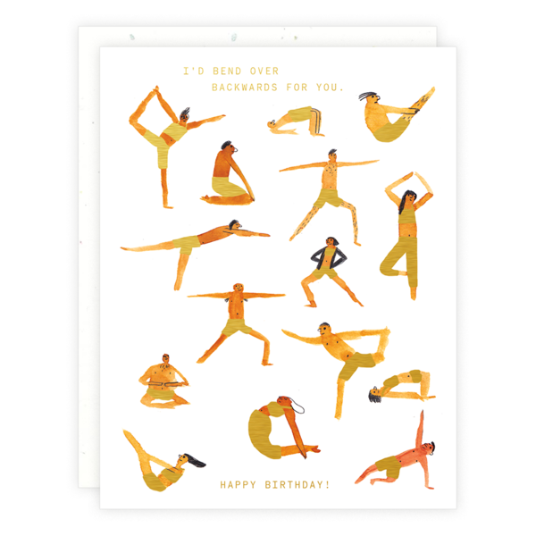 Someday Studio Yoga Poses Greeting Card