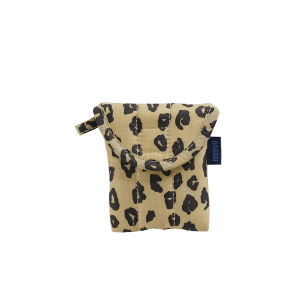 Baggu Puffy Earbuds Case - Honey Leopard
