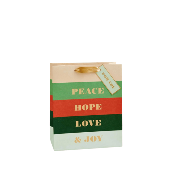 Rifle Paper Co. Medium Gift Bag - Peace and Joy