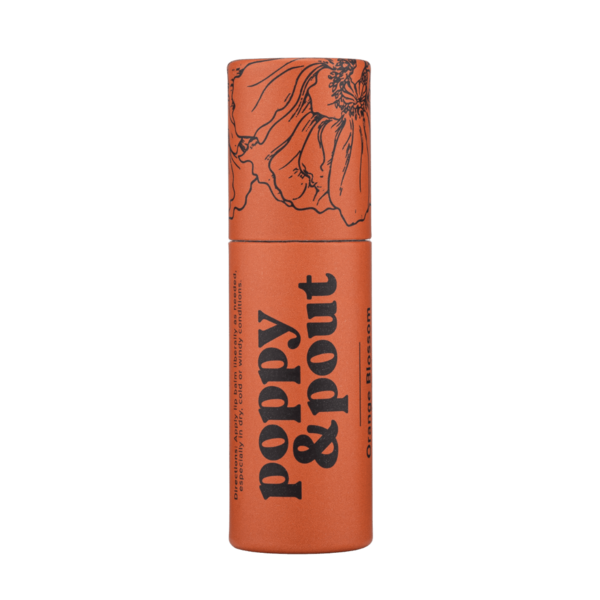 Poppy & Pout Natural Lip Balm - Orange Blossom .3oz