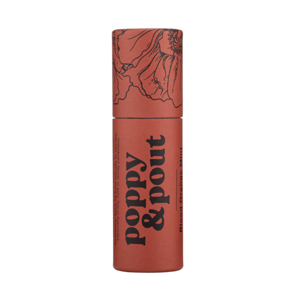 Poppy & Pout Natural Lip Balm - Blood Orange .3oz