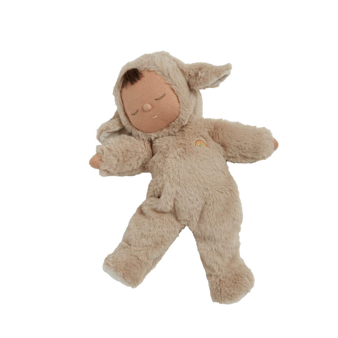 Olli Ella Cozy Dinkum Doll - Lamby Pip Warm Grey