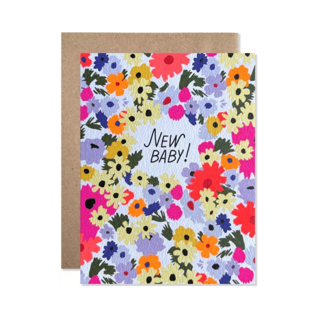 Hartland Brooklyn New Baby Martha's Garden Greeting Card