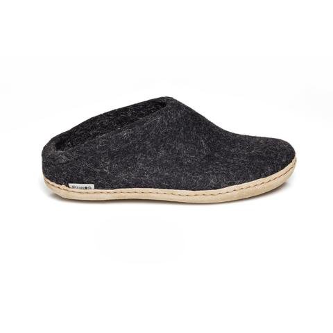 Slipper with Leather Sole