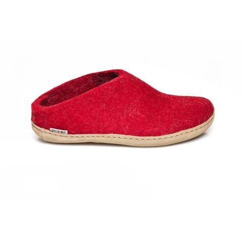 Slipper with Leather Sole