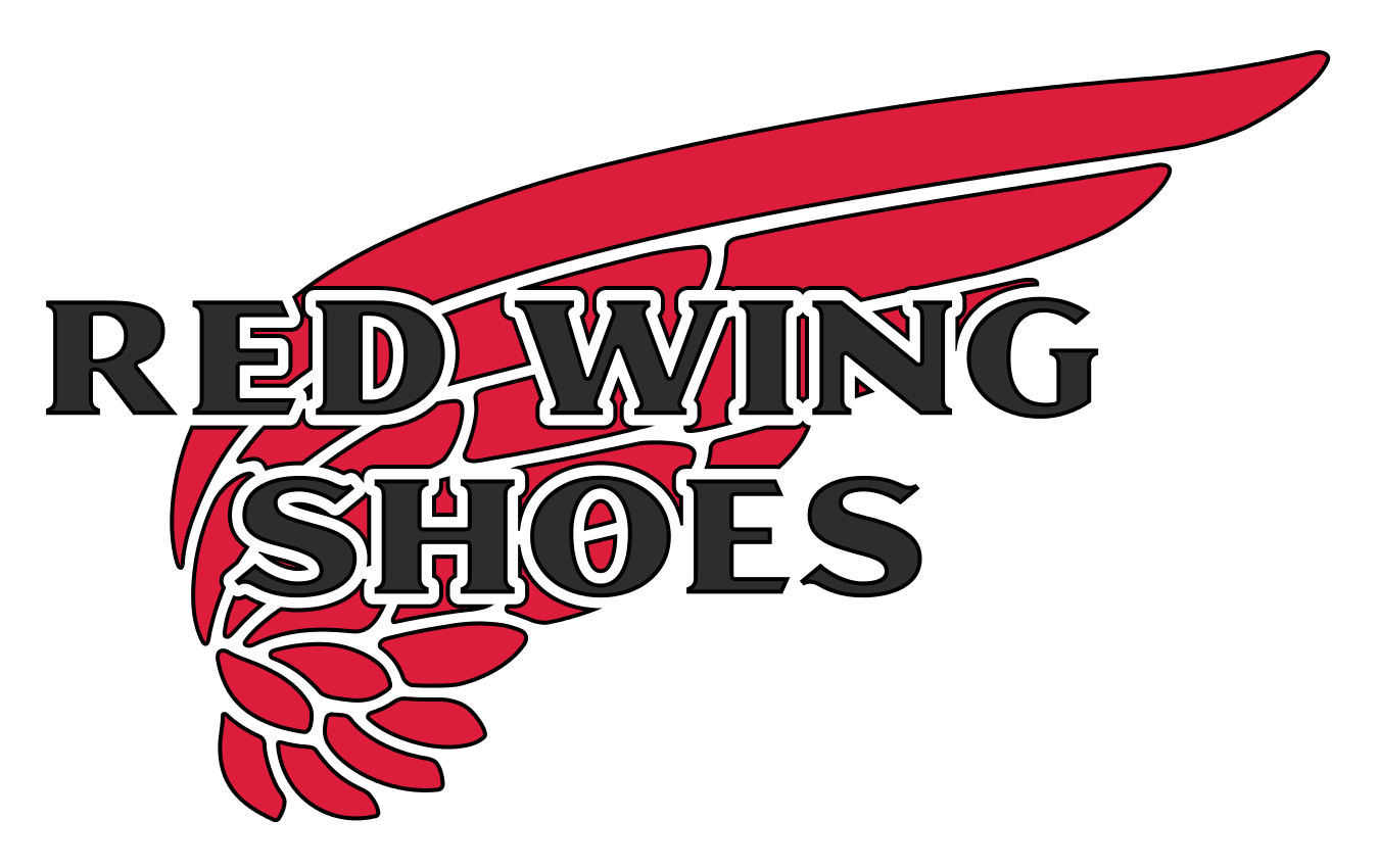 red wing logo boots font