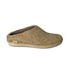 Slipper with Leather Sole