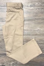 K-12 Girls Straight Leg Pants 17-25JR Khaki