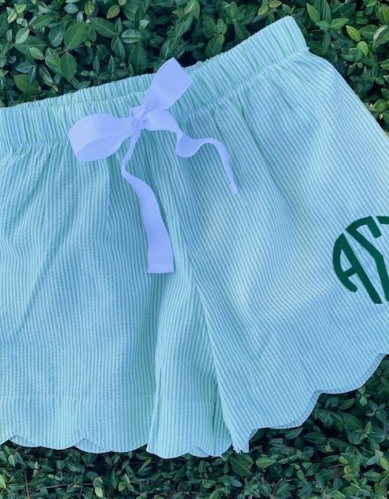 Love That Cotton Scalloped Lounge Shorts