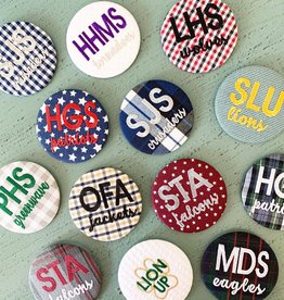 Greek Divine and More Embroidered  School Spirit Buttons