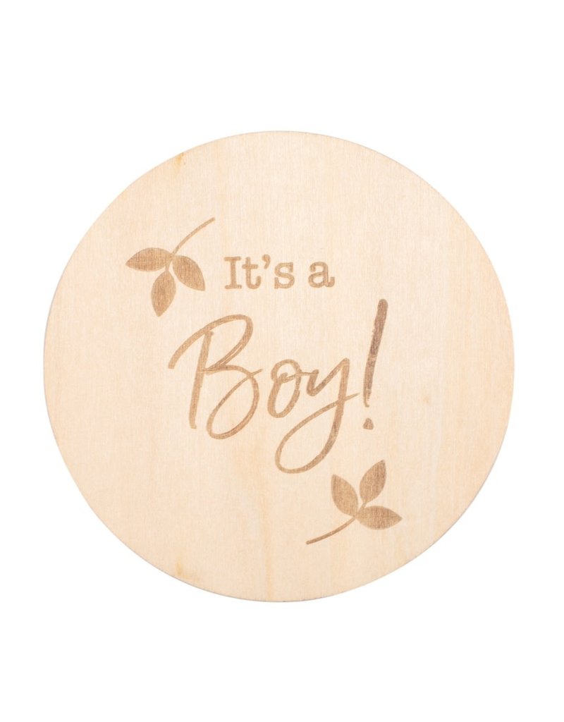 Bebe Au Lait Wooden Announcement Disc